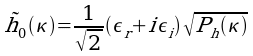h~0(k)